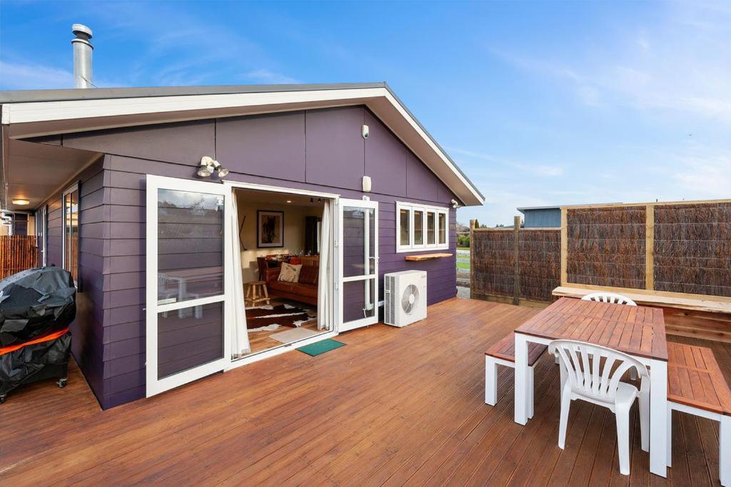 The Purple House - Ohakune Home With Spa Pool Exterior foto